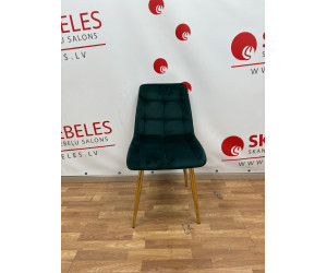 Silla de cocina Pearl (Velveta) de la exposición (Terciopelo gris)